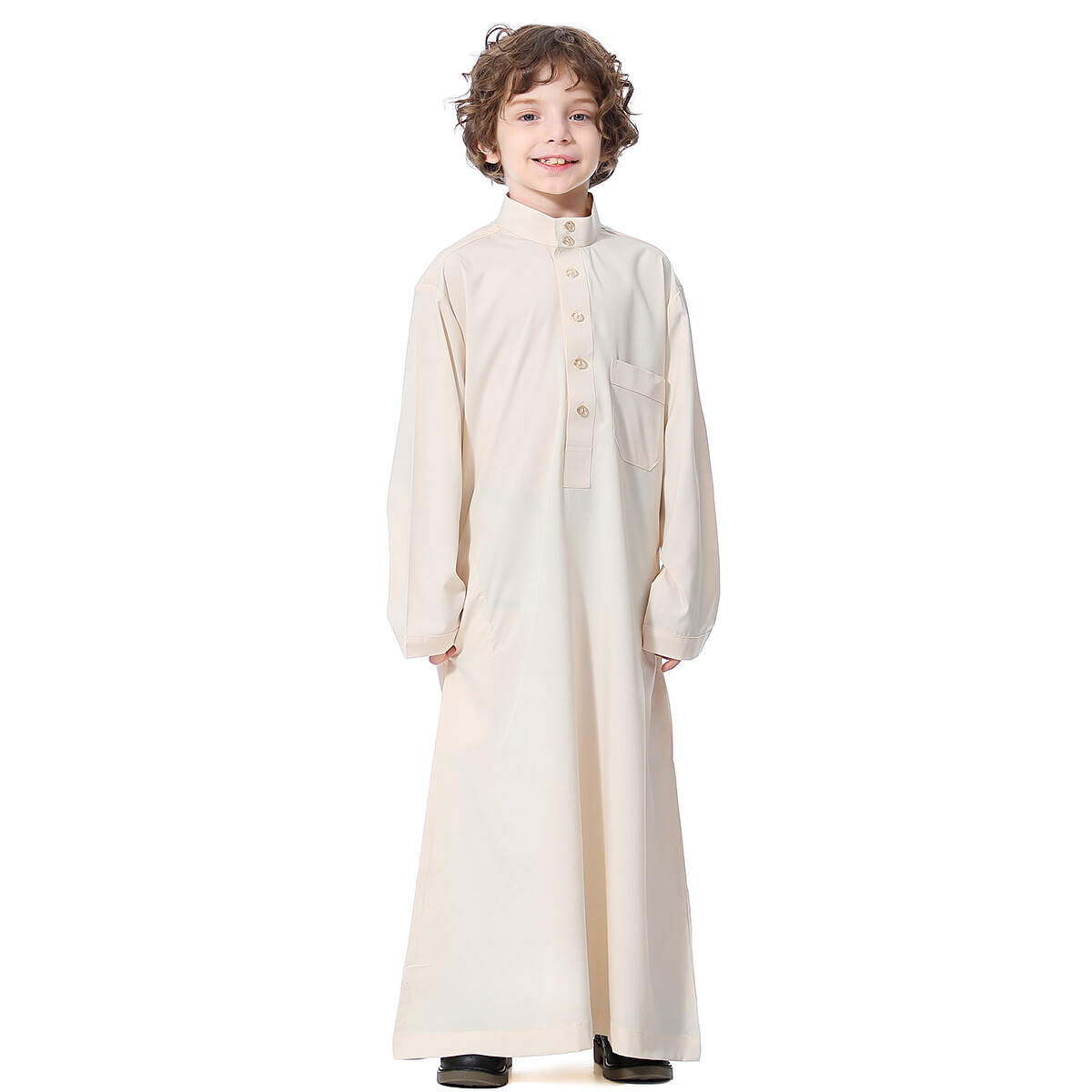Saudi Kids Boys Thobe Thoub Robe Dishdasha Islamic Arabic Clothing Abaya Dress