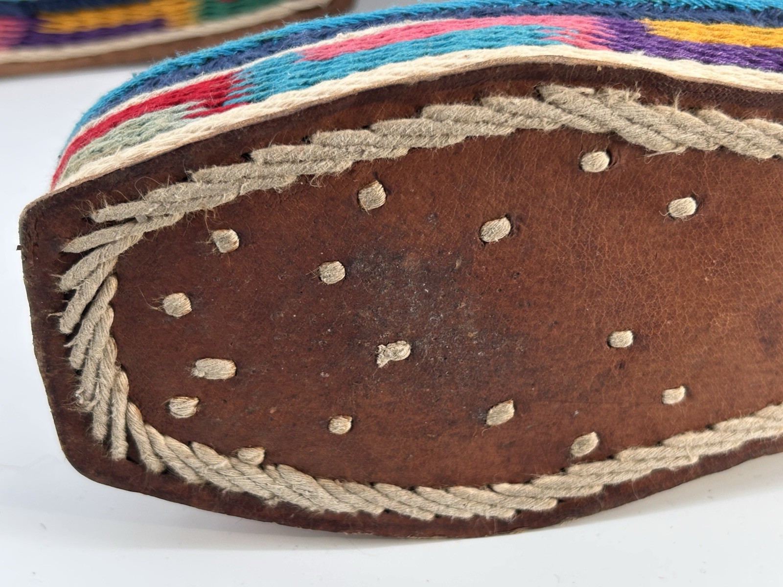Vintage 1960s Tibetan Felt Hand Embroidered Felt Boots Boho Mongolian Himalayan