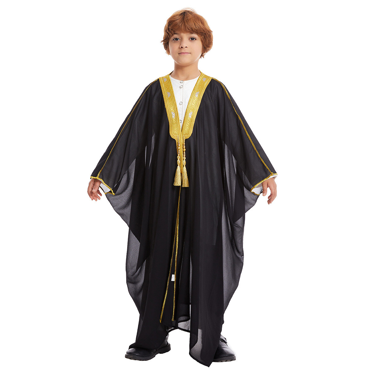 Muslim Children Kids Boys Dishdasha Thobe Kaftan Robe Islamic Abaya Saudi Jacket