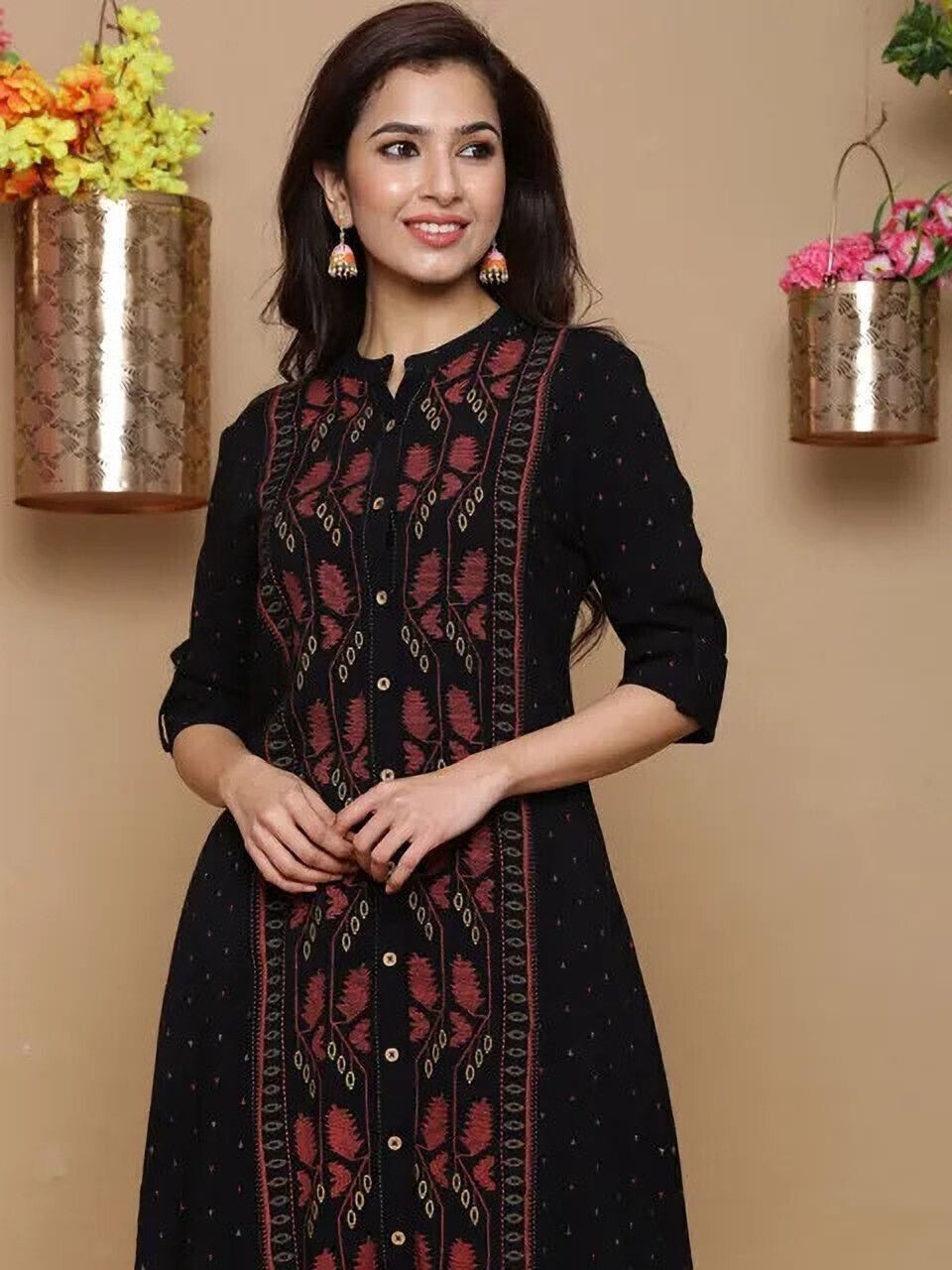 Women Viscose Rayon Kurta Palazzo Set