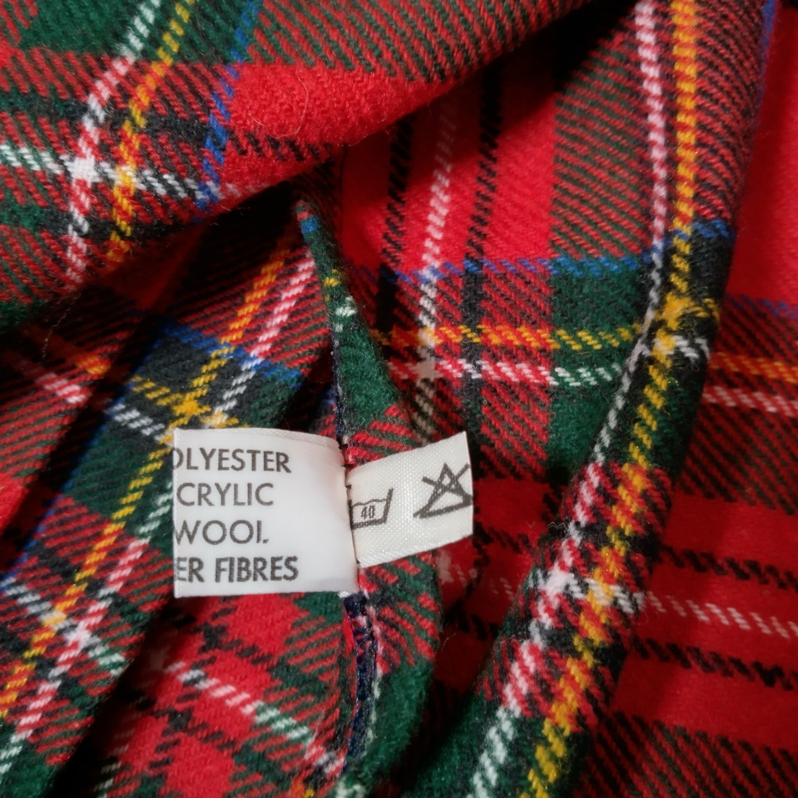 Blarney Woolen Mills Scottish Kilt Youth Size 26 Royal Stewart Tartan Red Skirt