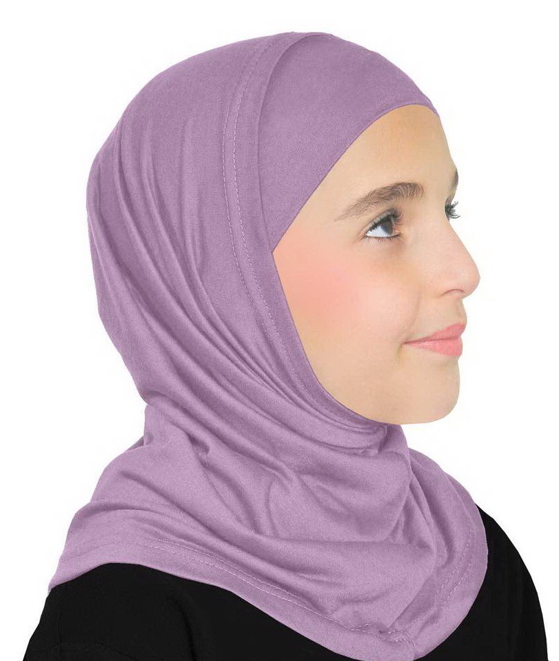 Girls Hijabs -back to School Muslim Scarf 2-PC LYCRA Girl’s Amira Hijab