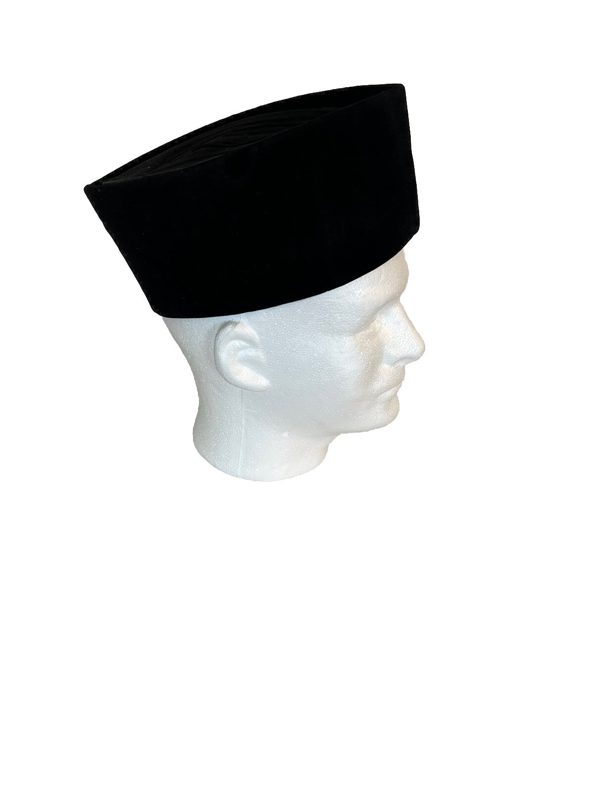 Black Handmade African / Middle Eastern Chieftaincy Hat. One Size.