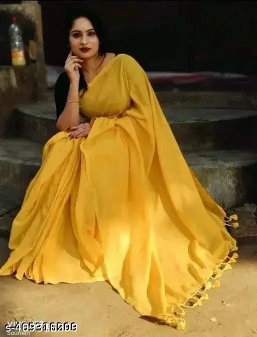 Women’s Khadi Cotton saree With Running Blouse
