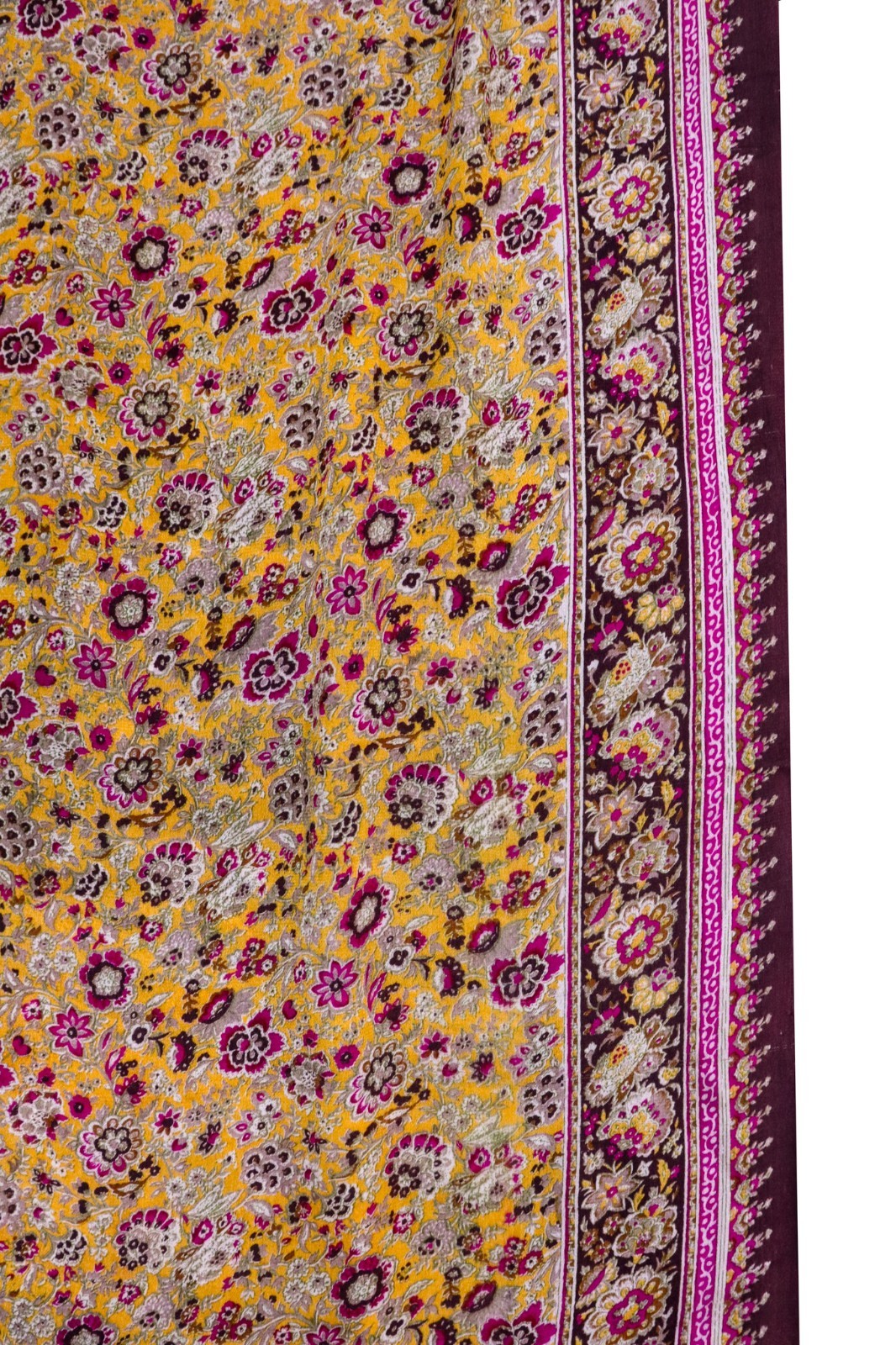 Vintage Chiffon Silk Saree, Lightweight Fabric for DIY & Sewing CS1239