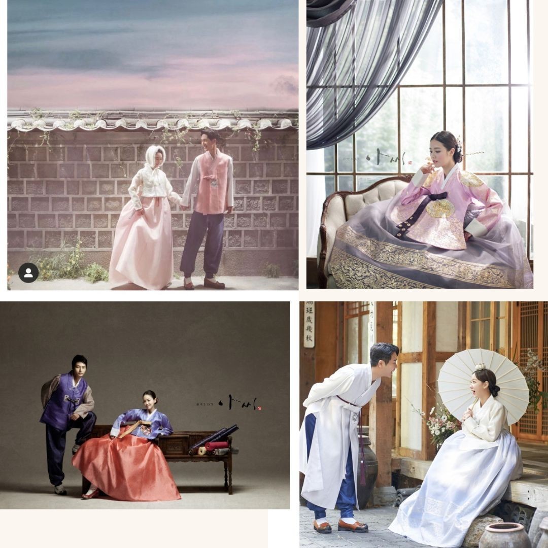 Korean Traditional Dress Silk Hanbok Set-Mint & Pink / Petticoat & Hanbok Bag