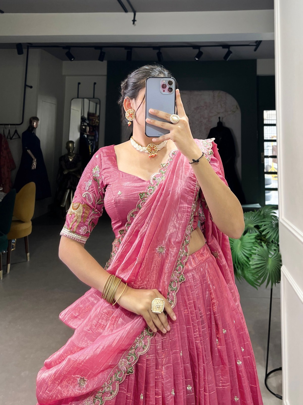 Designer Silk Stitched Lehenga For Women Readymade Lengha Choli Wedding Lehenga