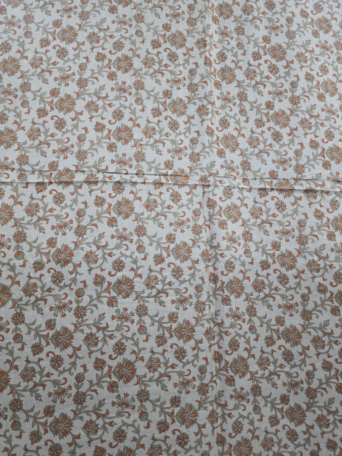 Vintage Silk Saree, 100% Pure Silk Fabric, 5 Yards Ethnic Indian Printed Sari