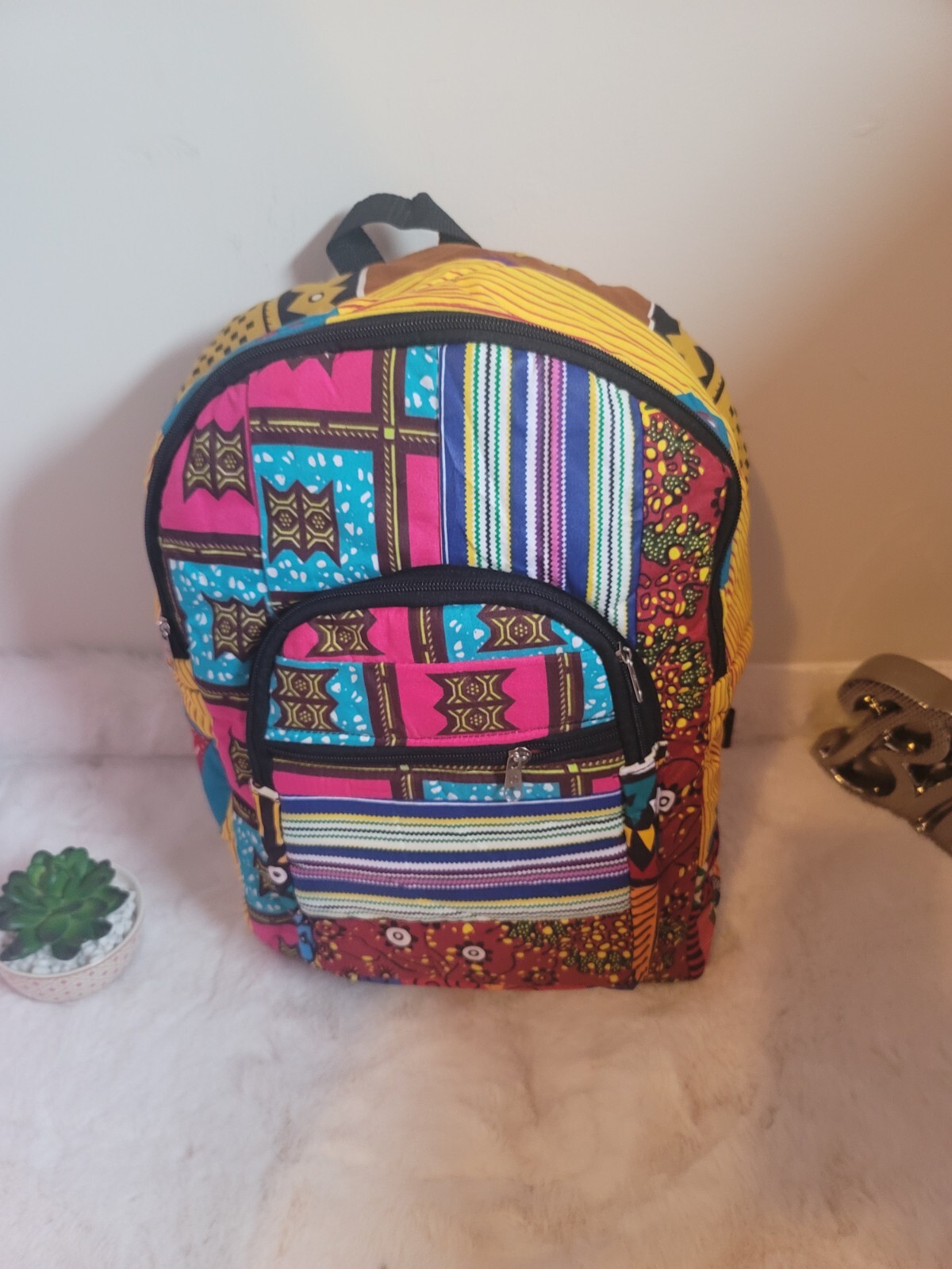 African Print Bag Pack