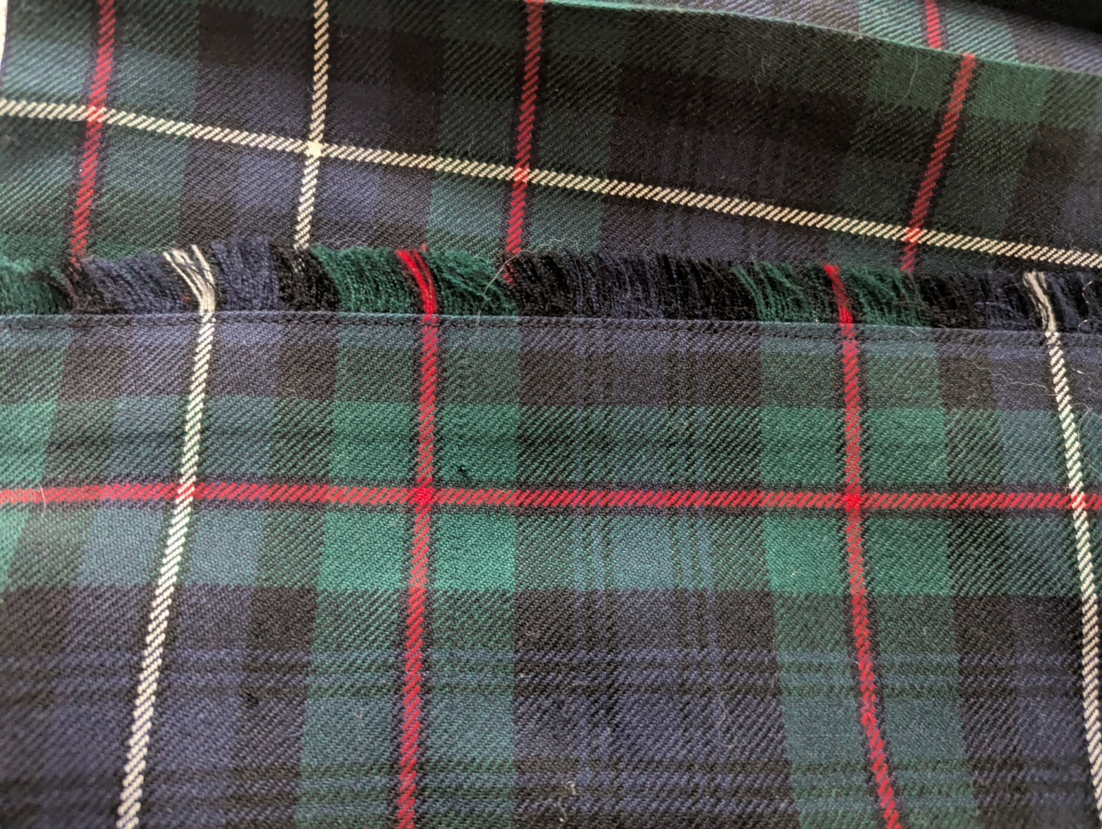 Vtg Hector Russell Scottish National Tartan Wool 13 Pleats 32″ waist