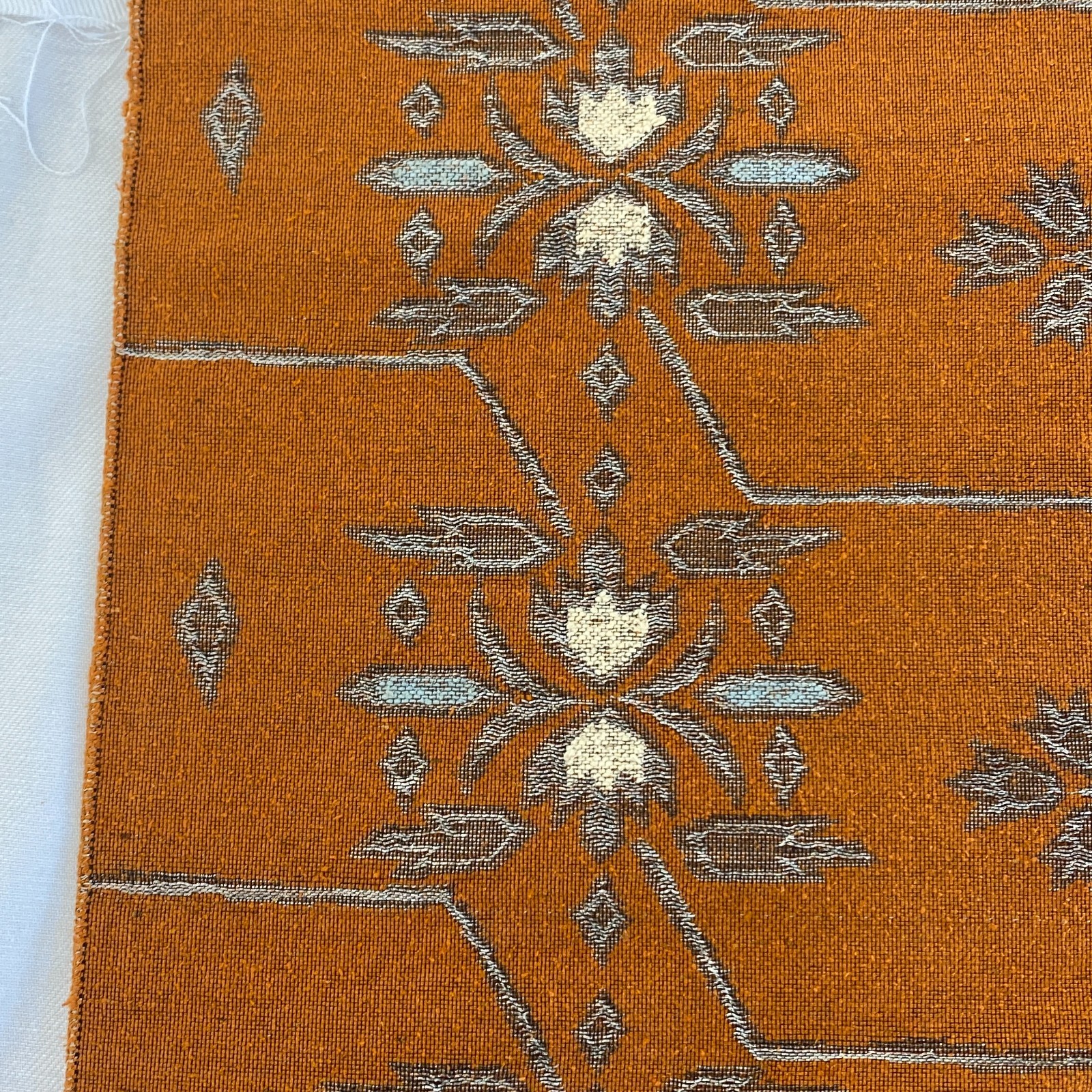 Japanese Vintage Kimono Nagoya Obi Cotton Brown Traditional Authentic 130 x11 in