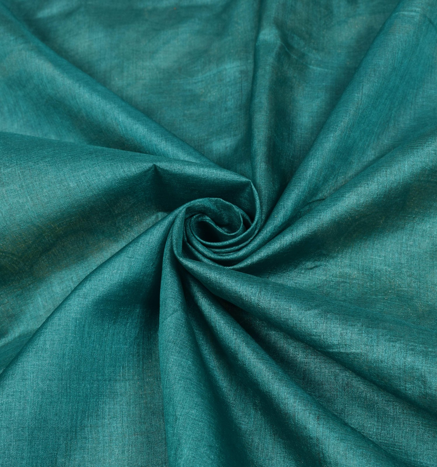 Sushila Vintage Teal Blue Saree Pure Tussar Silk Embroidered Zari Woven Sari Fab