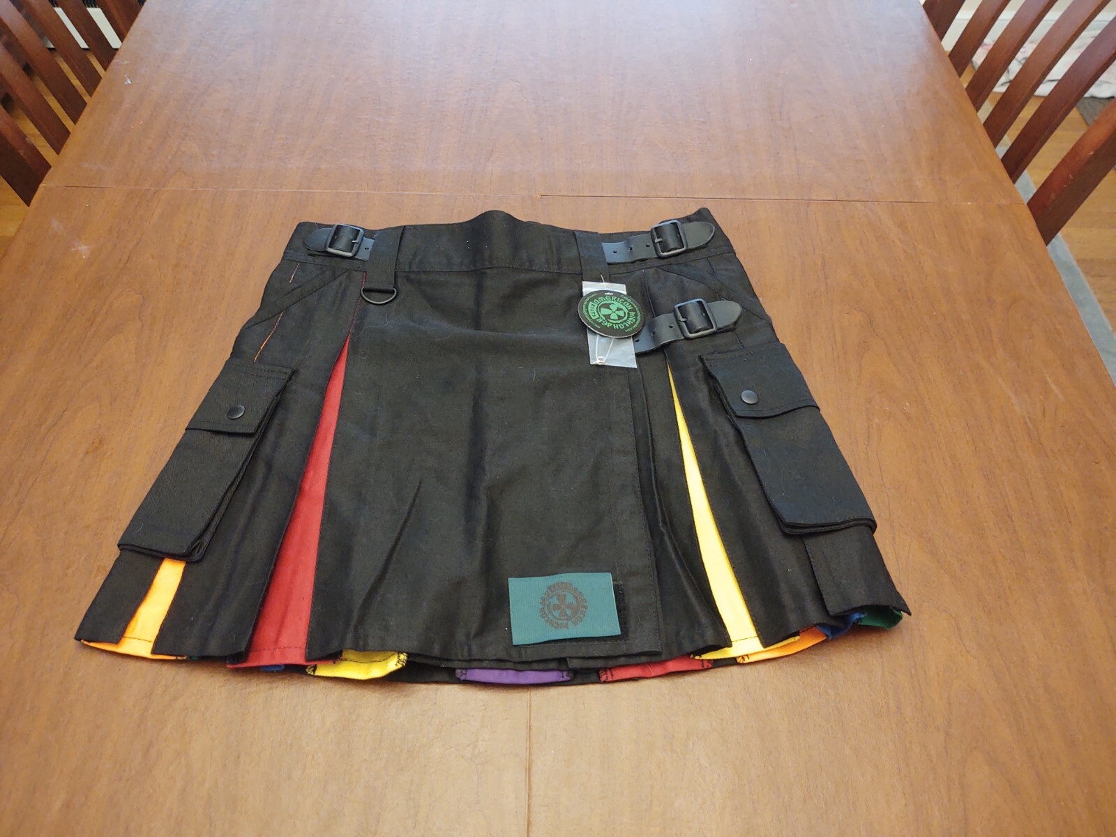 American Highlander Women’s 34 Scottish Kilt Kilts Rainbow Multi Color Brand New