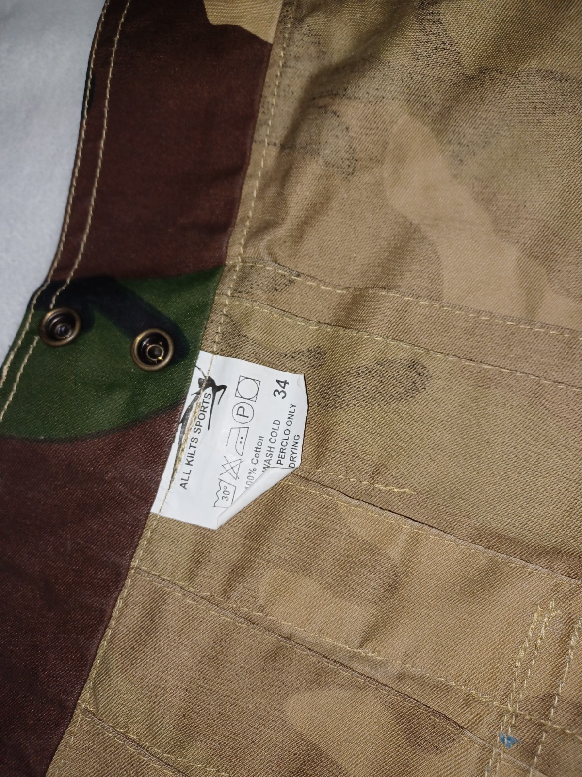 All Kilts Heavy Duty Camo Kilt