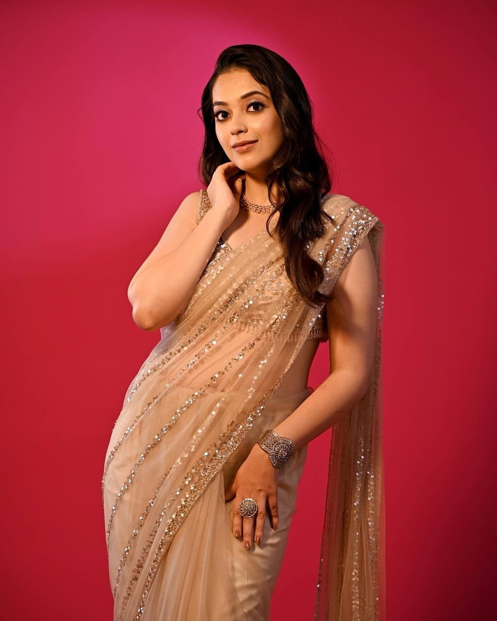Bollywood Wedding Saree For Women Saree Blouse Partywear indian Soft Net Saree