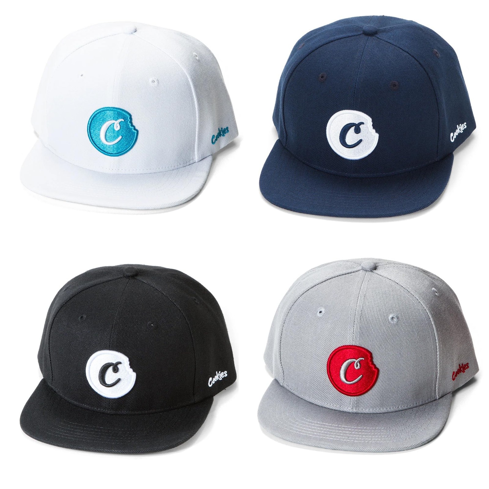 COOKIES C-BITE Twill Snapback Cap –Embroidered Logo, Streetwear Hat, Adjus