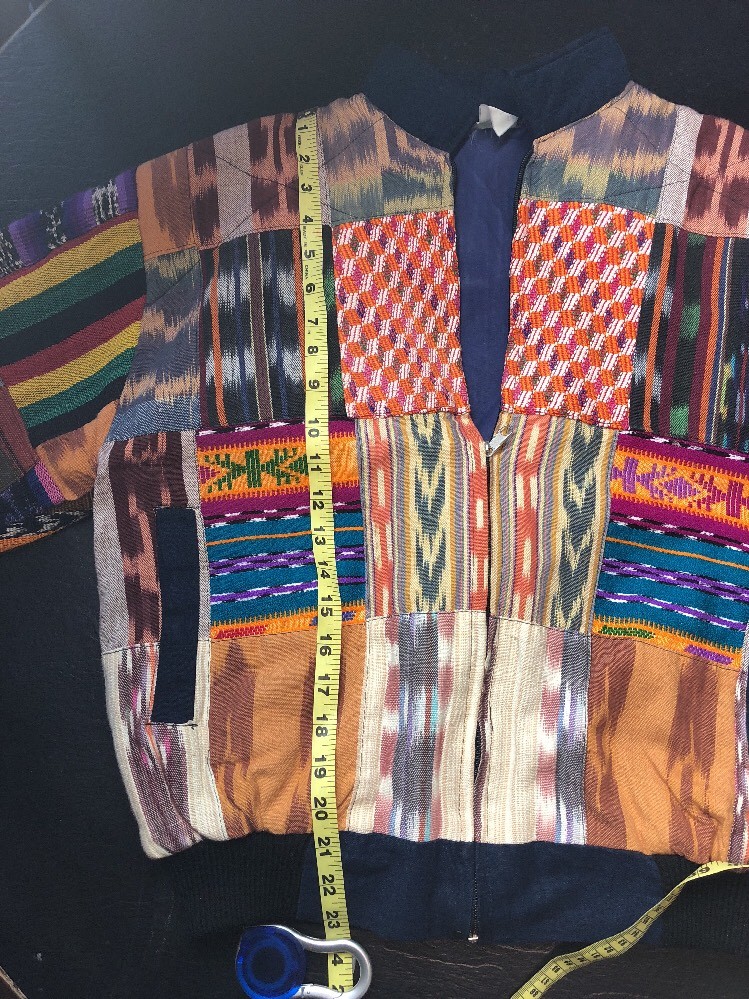 1950s Mayan Textile Patchwork Chi Chi Jacket Tres Reyes Small/Medium