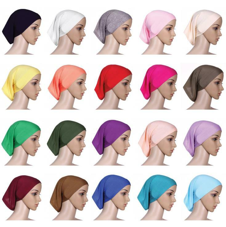 Muslim Head scarf Inner Hijab Caps Islamic Underscarf Ninja Scarf hat
