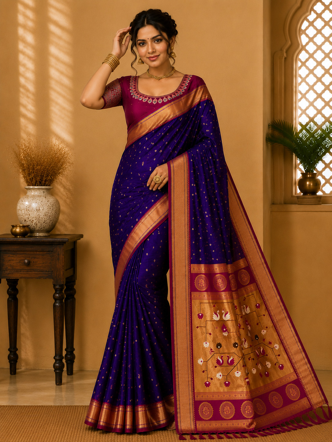 Designer Saree Ethnic Party Blouse Sari Wedding Bollywood Wear Indian Pakistani
