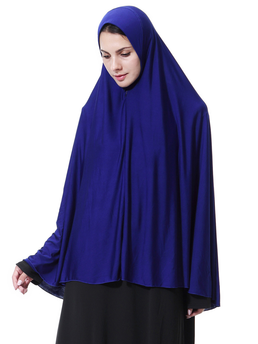 Muslim Women Robe Long Prayer Scarf Hijab Amira Large Overhead Headwear Cover