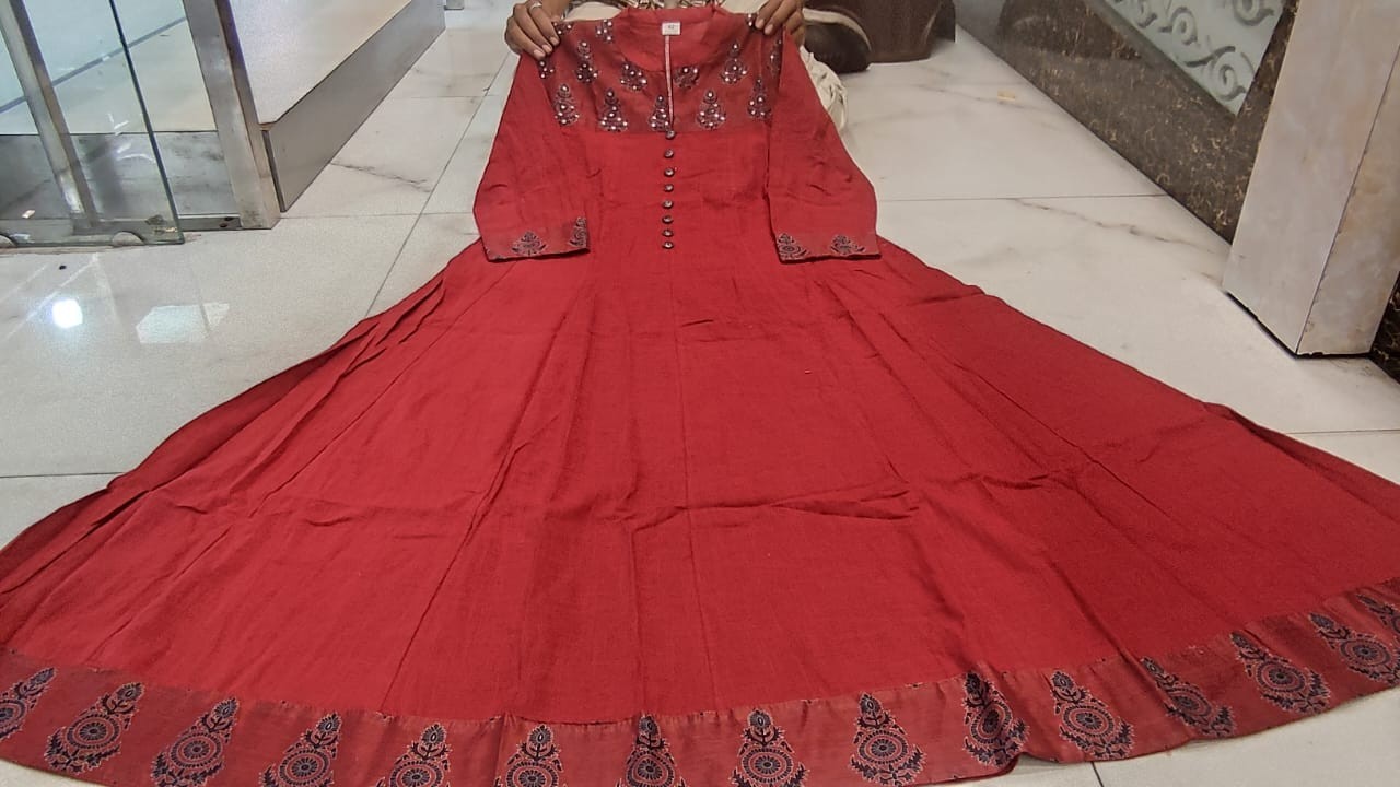 Wedding Party Anarkali Kurta Pant With Dupatta Set Ready To Wear Salwar Kameez