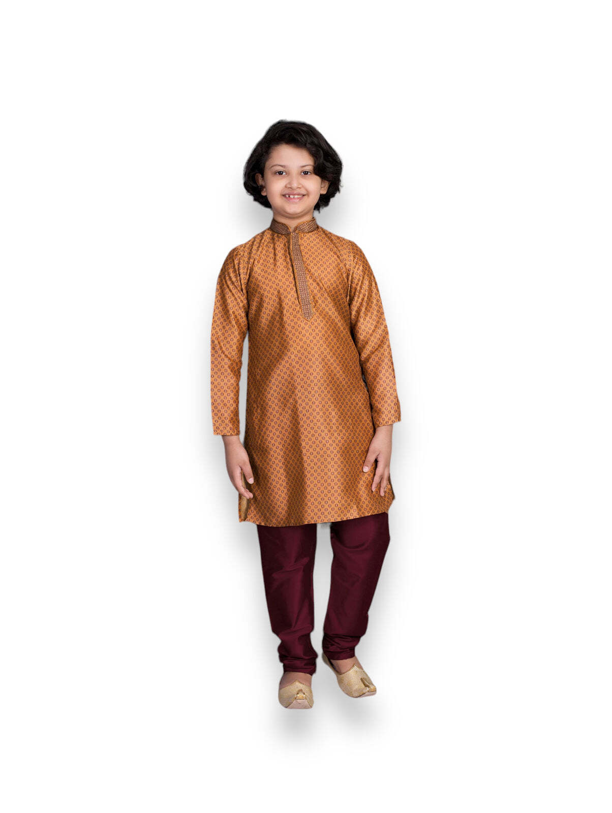 Poly Digital Print Work Traditional Kurta Pajama Set for Boys – Ethnic Wear