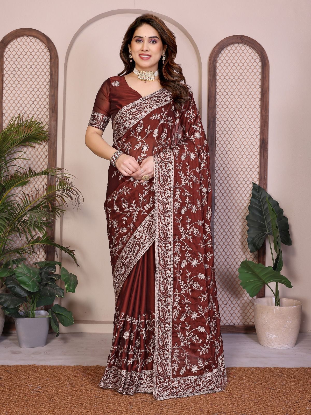 Saree Party Indian Wear Sari Designer Bollywood Blouse Wedding Ethnic Pakistani
