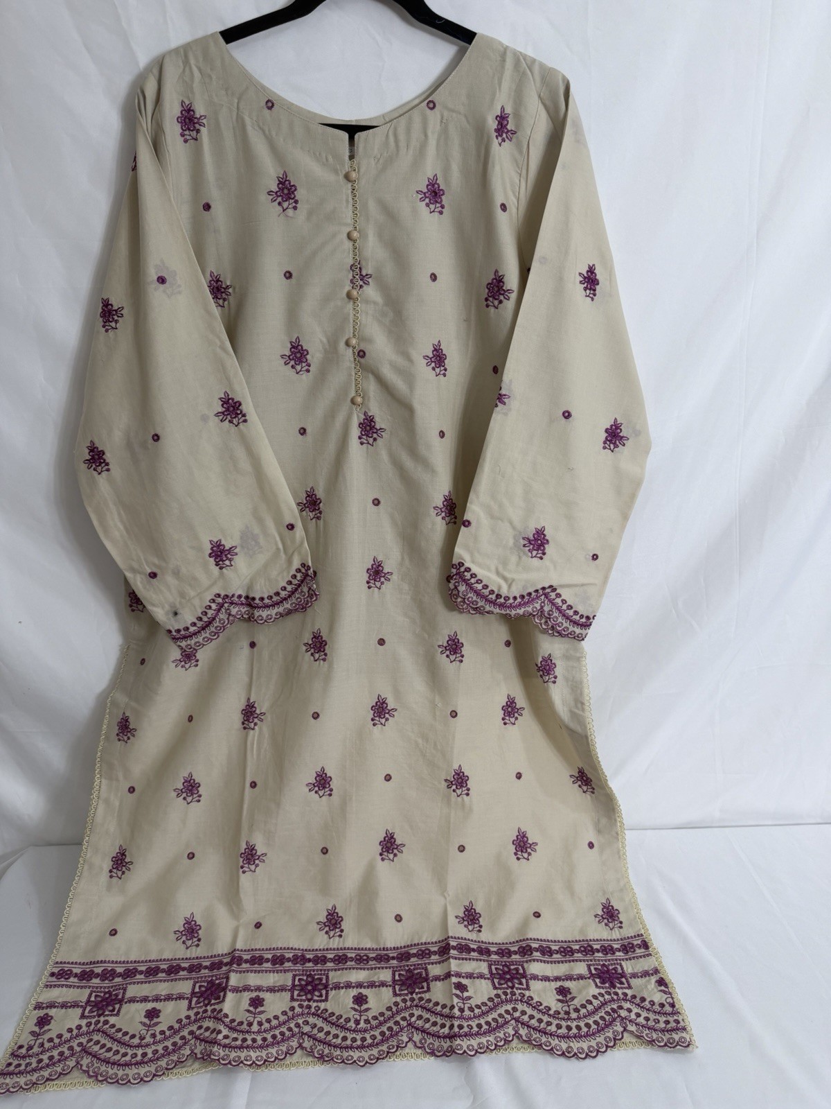 Pakistani Lawn Embroidery Kameez Shalwar 3XL Bust 48