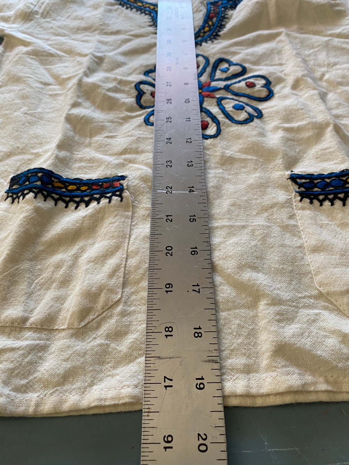 Ethiopian hand stitched, embroidered, Handmade, 2 Piece unisex, kids, not teen
