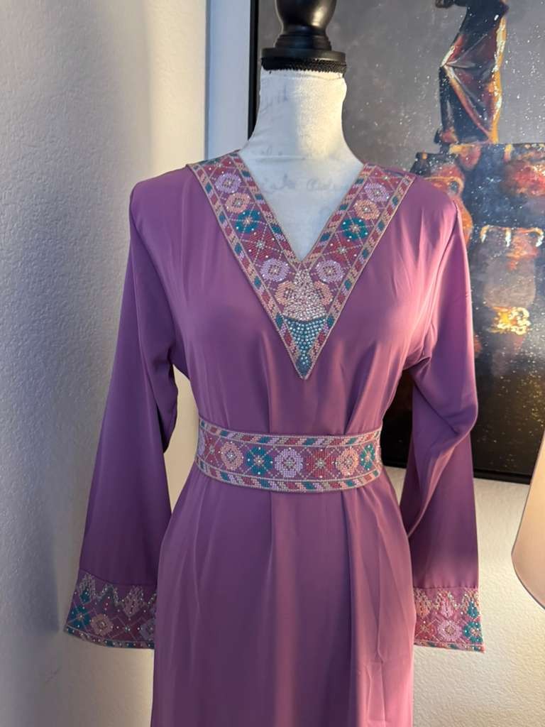 Ityn Jalabiya – Women’s Embroidered Dress, Perfect for Eid, Abaya, Ramadan