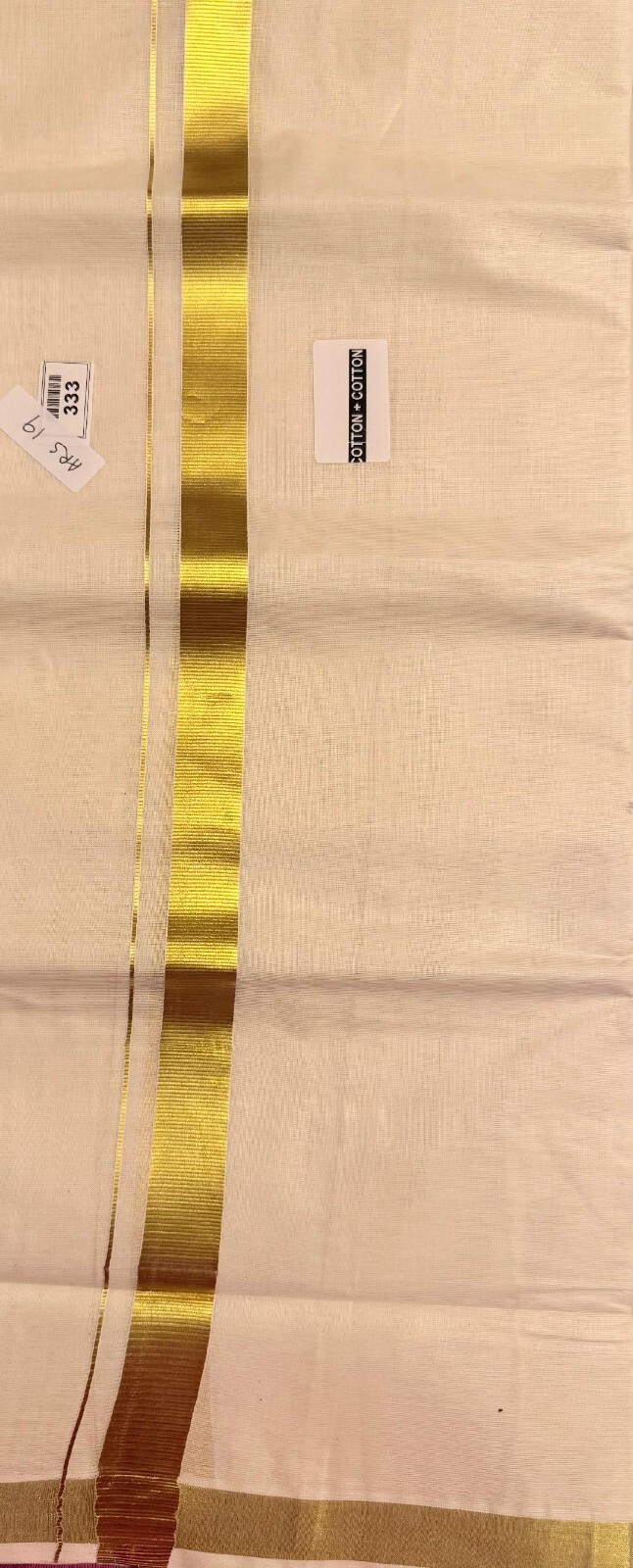 Men’s Cream Cotton Dhoti/Veshti/Mundu – India Ethnic Wear
