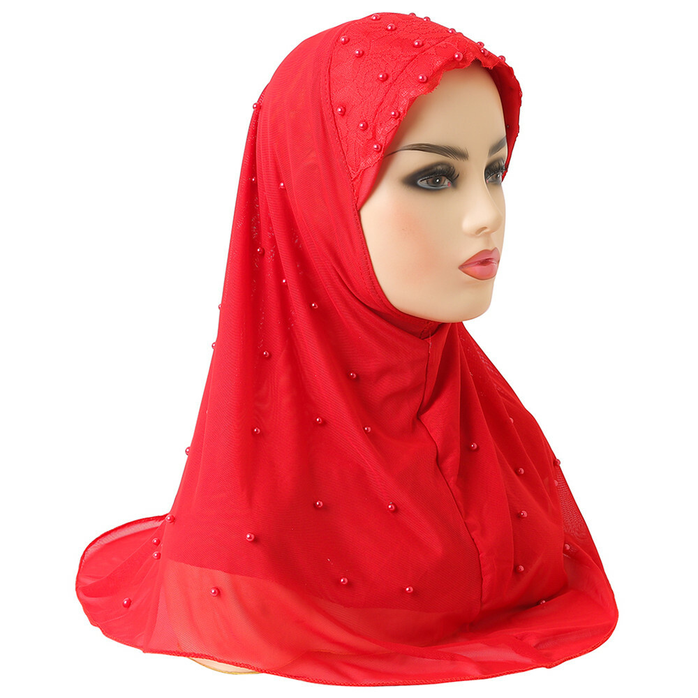 One Piece Women Amira Hijab Scarf Headscarf Wrap Muslim Shawls Islamic Cover New