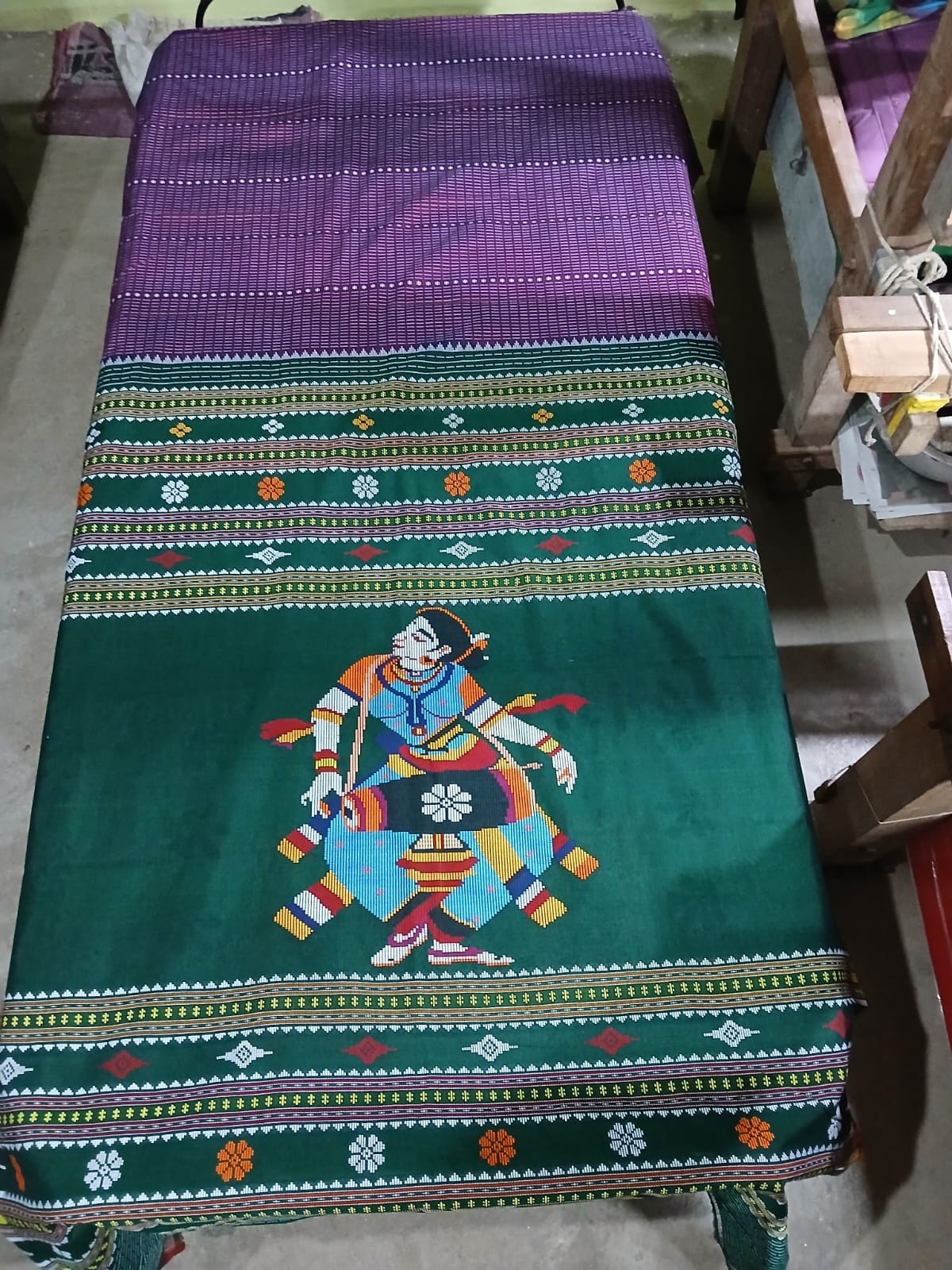 Sambalpuri Cotton Handloom Saree Odisha Dhalapathar Handwoven Wedding Sari India