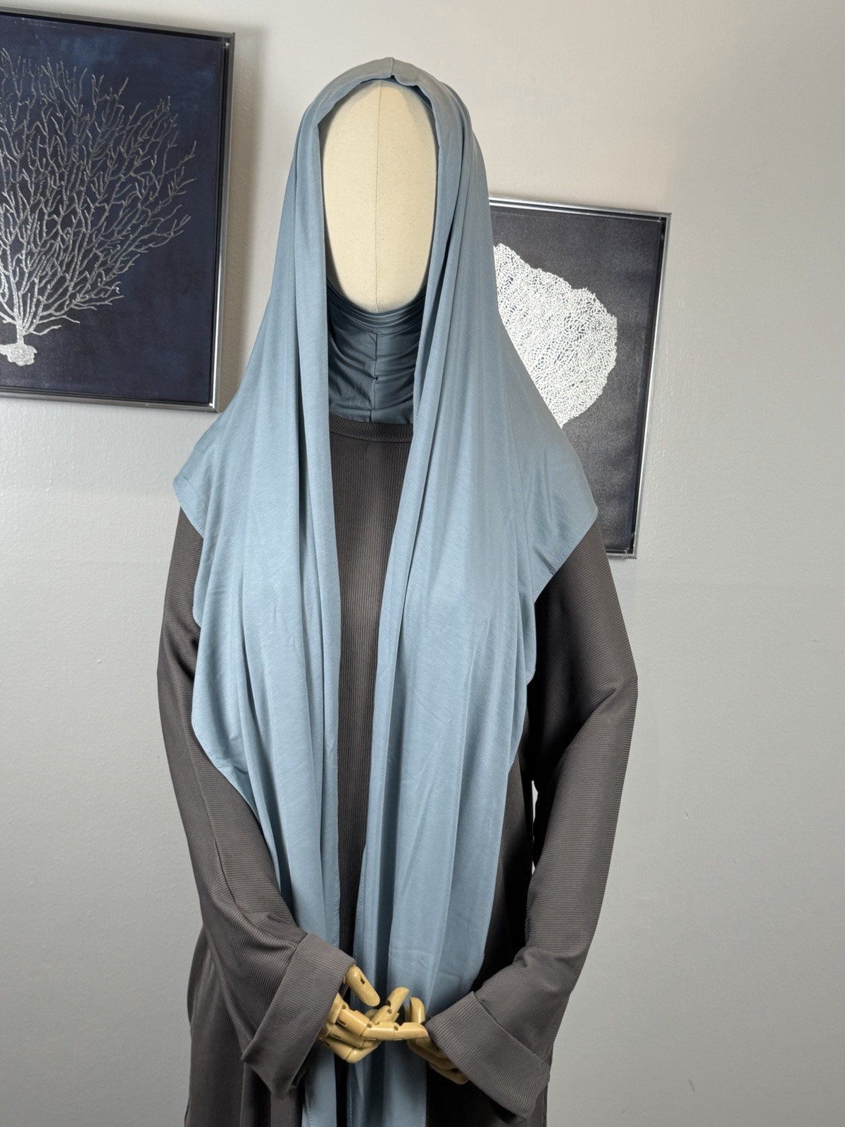 Women’s Hijabs & Niquabs Free Size Cotton Blend in Gray, Brown, Red, Beige, Blue
