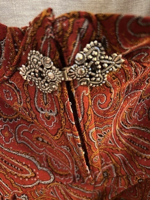 Vintage Austrian Dirndl Hanna Salzburger Trachten Brocade Dress EU 36 (us 4-6)