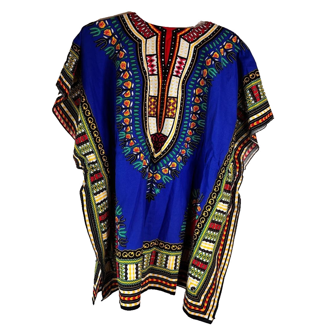 NF Dashiki African Shirt One Size Drawstring Adjustable Waist