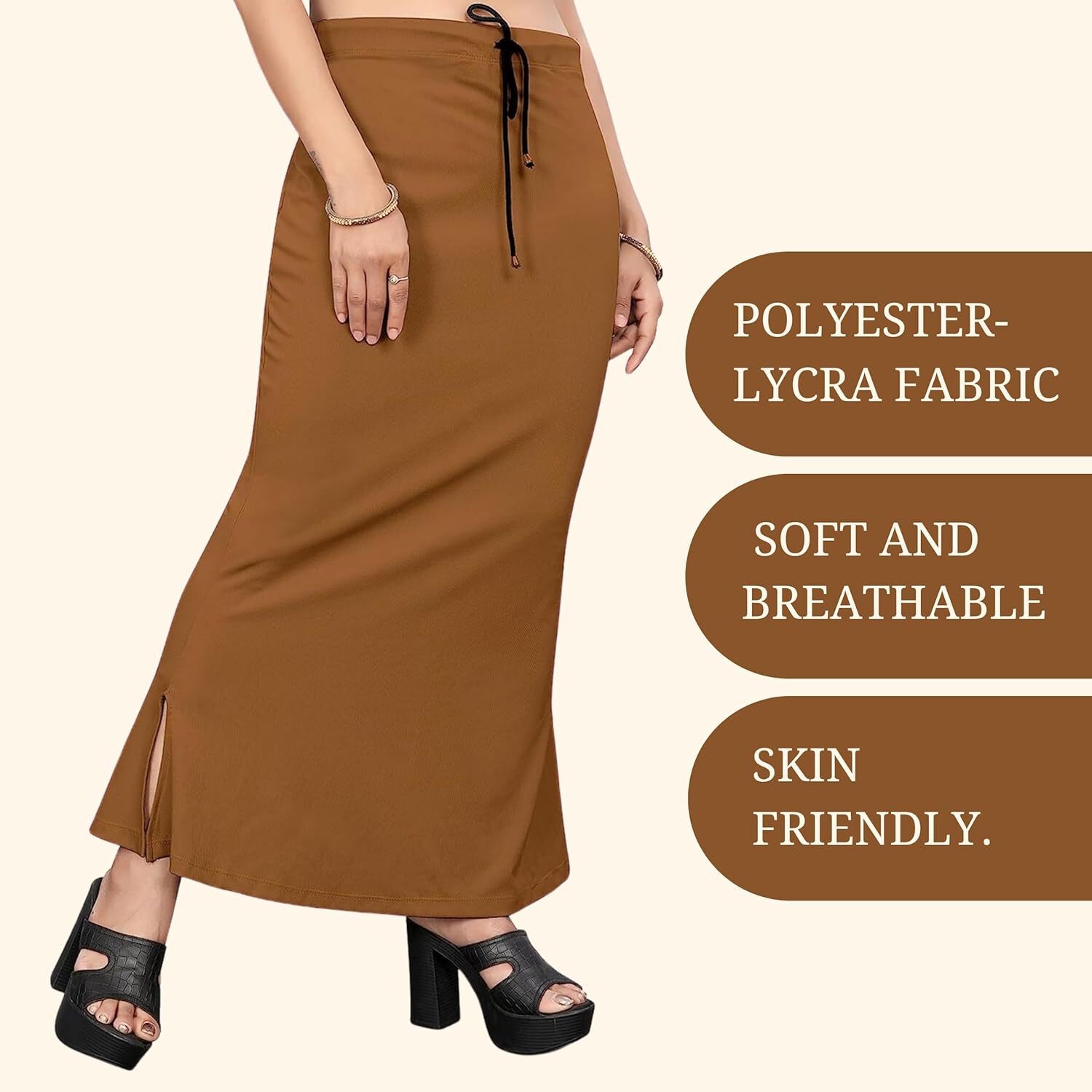 Lycra Saree Shapewear Petticoat for Women by Shreekama