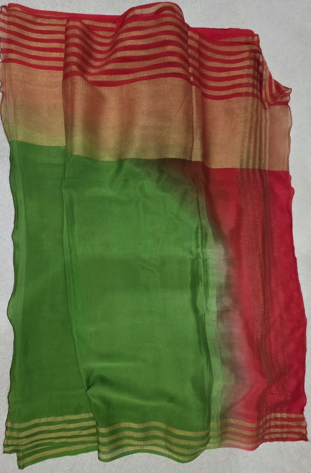 Silk Saree/sari With Stitched Blouse (S-XL FIT) FALL, PICO DONE. GIFT NEVER USED