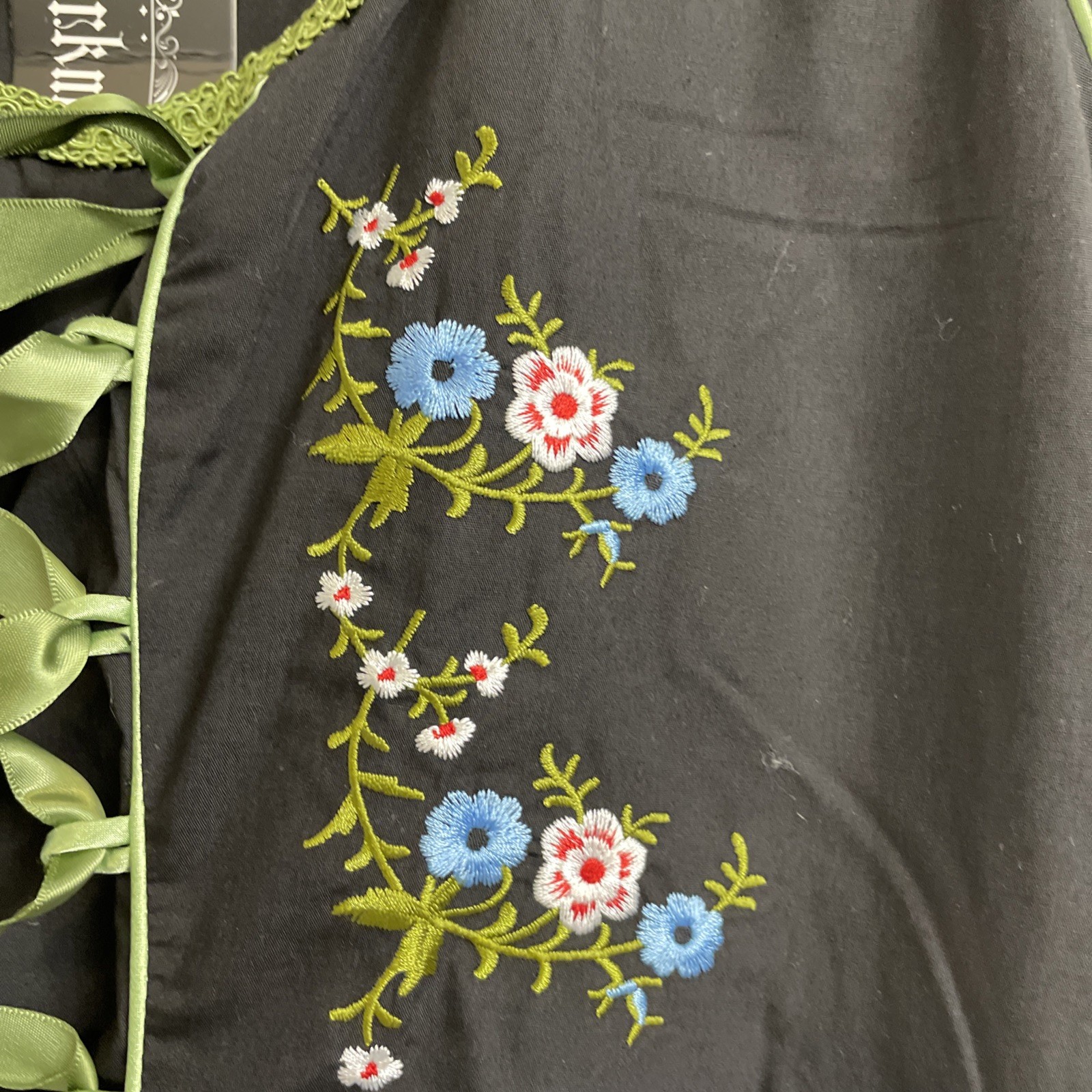 Scarlet Darkness Dirndl Dress 3XL Black Festival Peasant Bavarian Oktoberfest