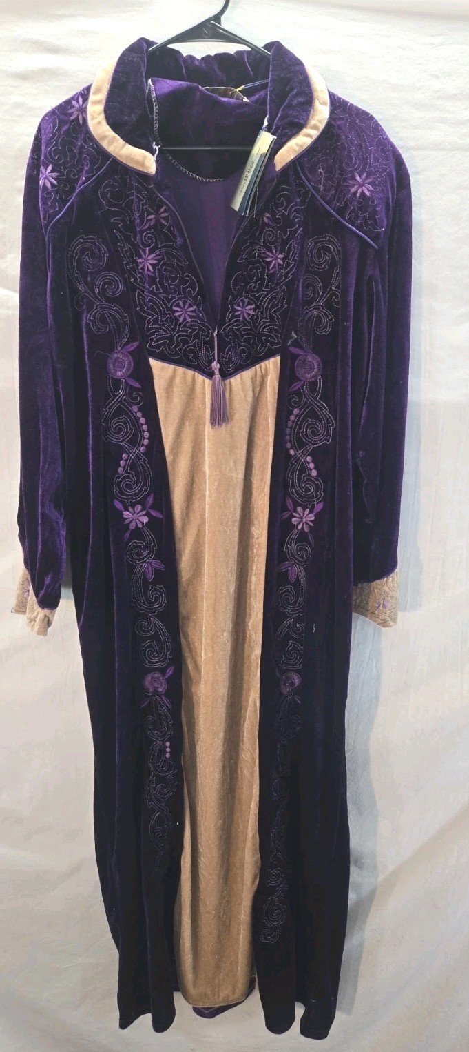 Embroidered Kaftan Women’s 3XL Renaissance Festival Medieval Maxi Dress New