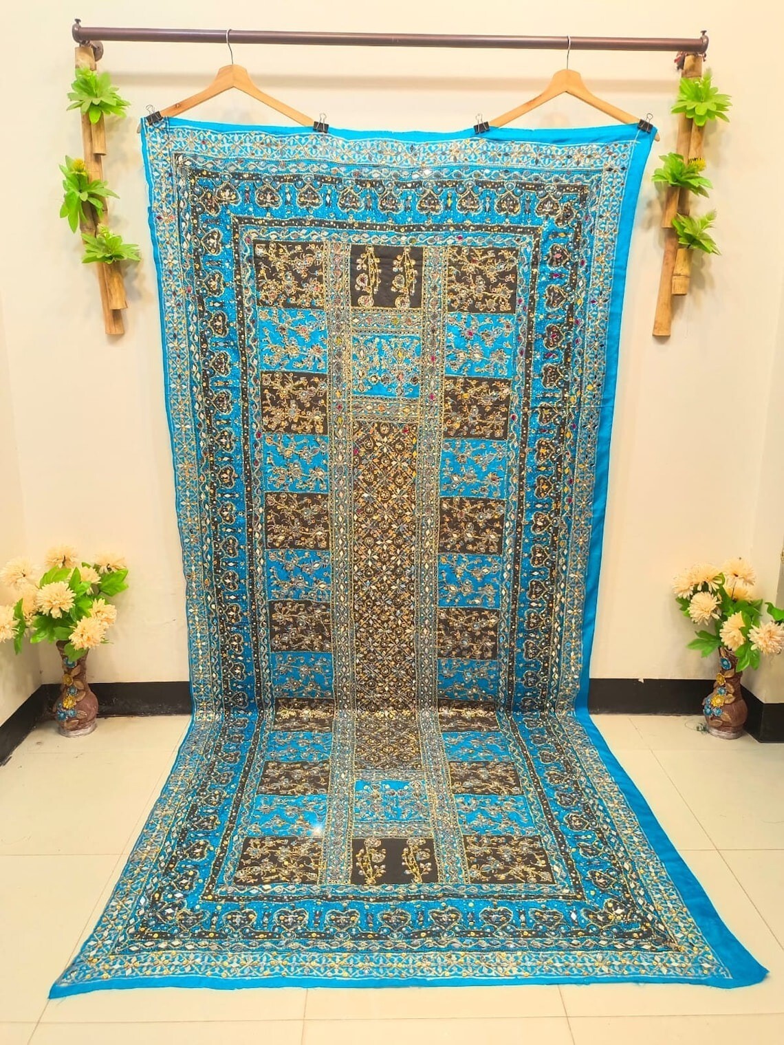 New fancy wedding collection heavy mirror work Pakistani handmade dupatas