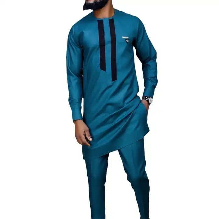 Men African Traditional Suits and Pants 2 Piece Set Formal Outfits , 2XL