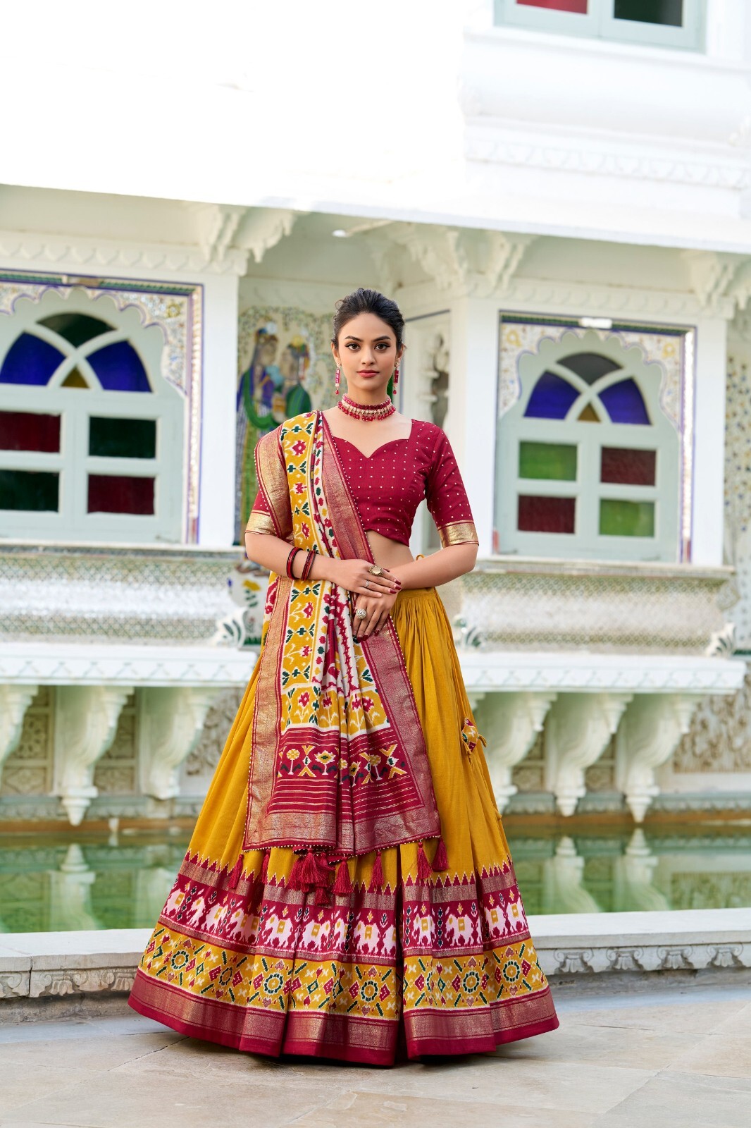 Pakistani Wedding Lengha Indian Digital Print Party Bridal Ethnic Lehenga Choli