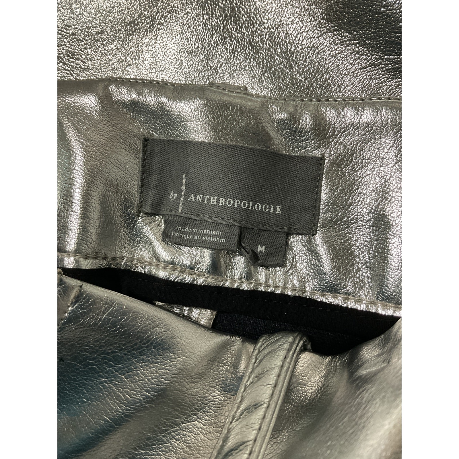 Anthropologie ‘Pilcro’ Silver Cotton Side-Slit Maxi Skirt Size M