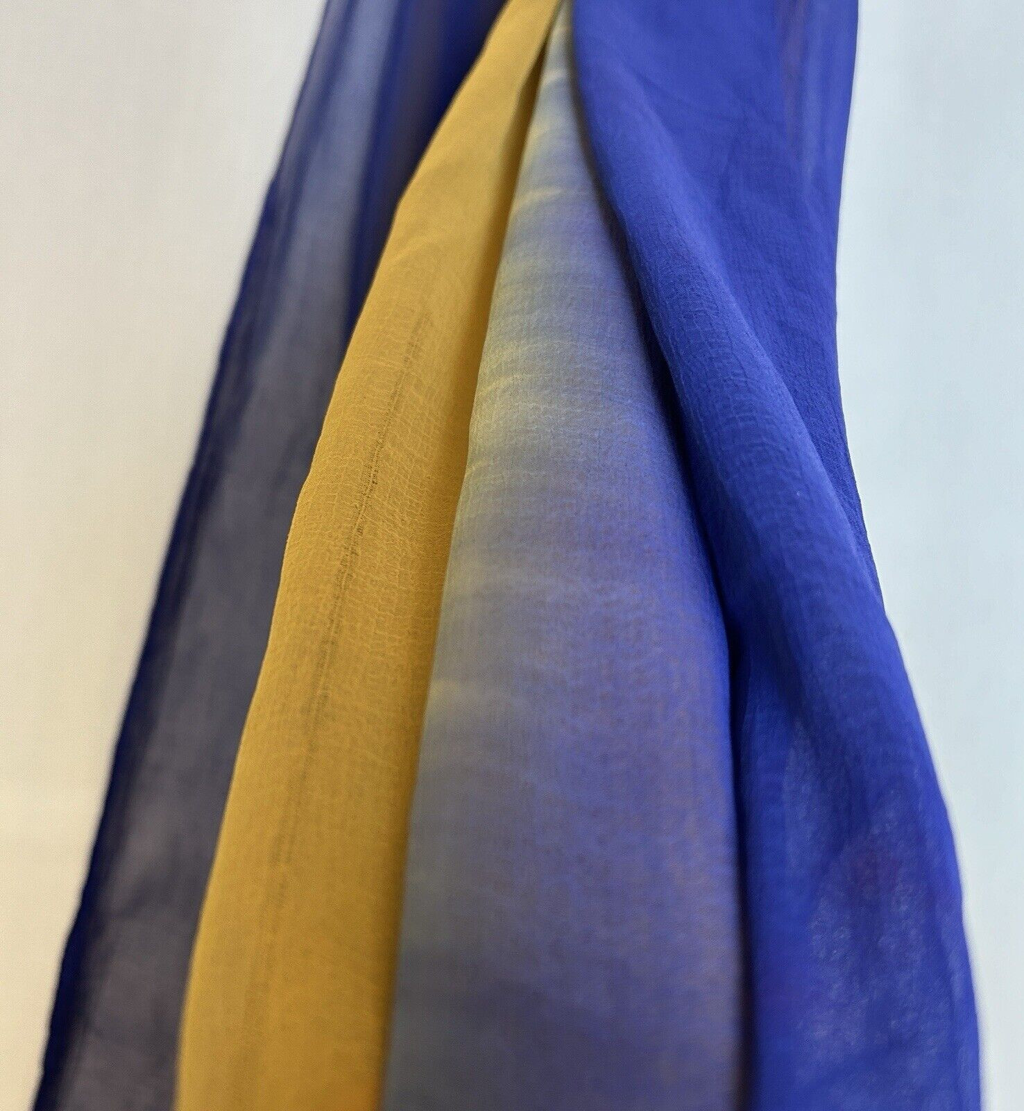 Indian Garment Saree Womens Extra Large Blue Yellow 3 Piece Set