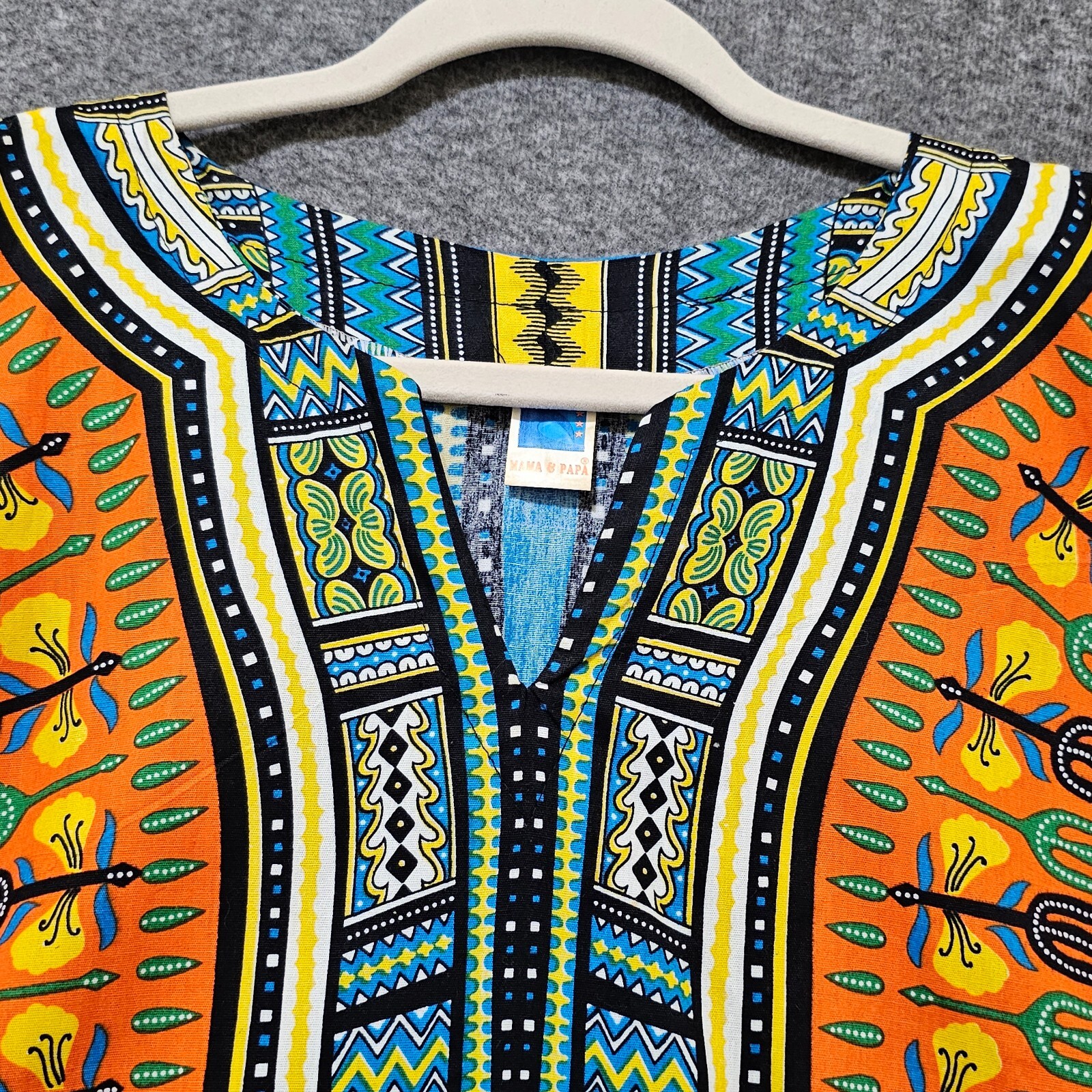 Dashiki Shirt Unisex African Clothing Dashiki Top African Free Size (Men Small?)