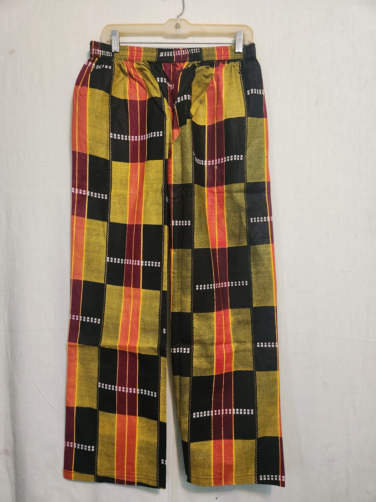 Men Women African Kente Print Dashiki Pant Suit Orange Maroon Green Free Size