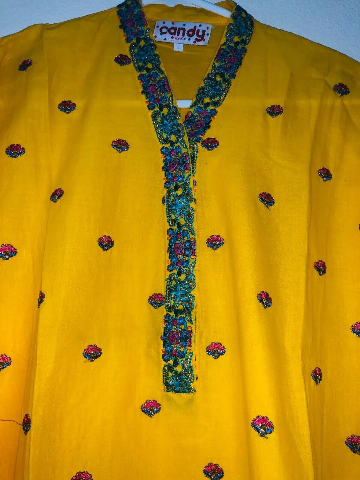 Indian Pakistani designer shirt Kurti women embroidered Casual Top Tunic mayoon