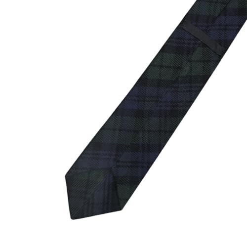Scottish Tartan Tie – Traditional Plaid, 57″ Length, 3″ Width – Black Watch