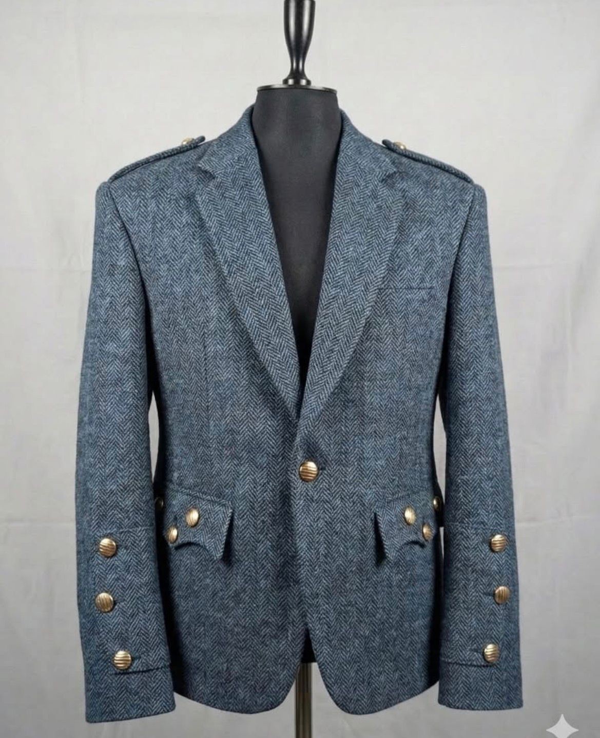 Scottish Men’s Argyle Jacket Tweed Highland Scottish Wedding Kilt Jacket